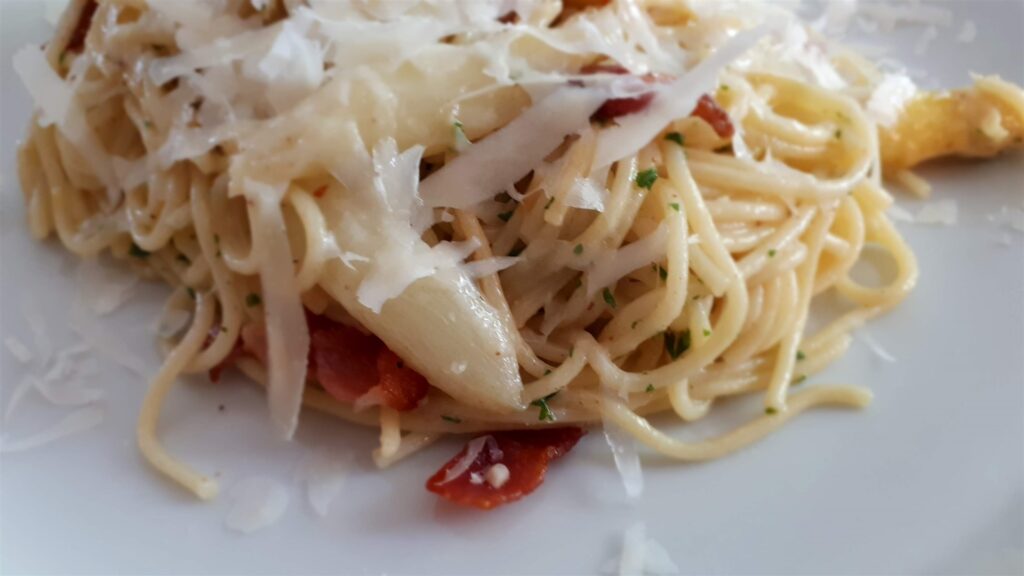 Spaghetti met asperges